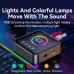 3 in 1 Digital Display bluetooth 5.4 Audio Transmitter Receiver FM Modulator Transmitter 3.5MM AUX RCA USB Type-C Multi-point Interface RGB Light Driver-free for Phone Tablet TV Speaker