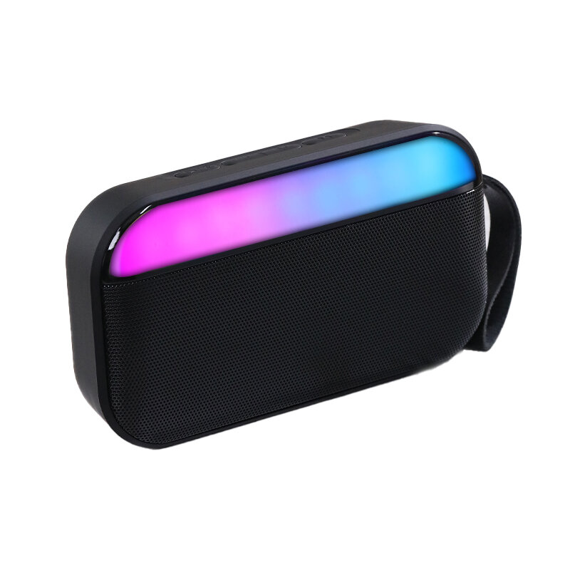 5W bluetooth 5.0 Speaker Portable Speaker Quad Drivers Deep Bass RGB Light TWS 800mAh Hands-free Call Outdoors Wireless Speaker