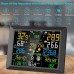 7-in-1 Weather Station Indoor Outdoor Temperature Humidity Wind Speed Direction Rain UV Wireless Color Console Forecast Data