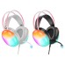 HOCO W109 Wired Headphone 50mm Speaker Coloful Light Effect Gaming Headset with External Microphone