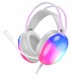 HOCO W109 Wired Headphone 50mm Speaker Coloful Light Effect Gaming Headset with External Microphone