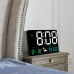 High-Definition Large-Screen Rectangle Wall Clock Temperature and Humidity Display Weather Clock Multi-Function Color Digital Alarm Clock