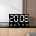 High-Definition Large-Screen Rectangle Wall Clock Temperature and Humidity Display Weather Clock Multi-Function Color Digital Alarm Clock