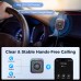 Joyroom bluetooth 5.3 Car Phone Adapter HiFi Stereo Surround Sound HD Hands-free Calls Dual Mic ENC Noise Cancelling LED Light 3.5mm AUX Wireless Receiver