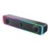 K2835 Computer Speaker Wired bluetooth Soundbar Dual 52mm Speaker 4D Stereo 360° Surround Sound RGB Light Knob-type Desktop Speaker USB Power Supply