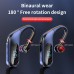 KJ10 Wireless bluetooth 5.0 Earphone High-fidelity Bass SBC HD Audio Intelligent Noise Reduction LED Digital Display Auto Pairing In-ear Earhooks Sports Headphone