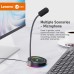 Lenovo Lecoo MC01 Wired Microphone Colorful Light Effect 360 ° Flexible Microphone for Tablet PC Computer