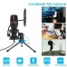 ME4 USB Wired Condenser Microphone RGB Video Noise Reduction Desktop Tripod Mic for Recording Live Conference