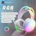 ONIKUMA X25 Gaming Headset USB 3.5mm Wired Headphone RGB Colorful Light 50mm Driver Unit 3D Stereo HD Flexible Microphone Wired Headphones