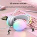 ONIKUMA X25 Gaming Headset USB 3.5mm Wired Headphone RGB Colorful Light 50mm Driver Unit 3D Stereo HD Flexible Microphone Wired Headphones