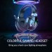 ONIKUMA X32 Gaming Headset Wired Headphone 50mm Drive Unit Stereo Surround Sound RGB Light HD Flexible Microphone Ergonomics USB 3.5mm On-head Wired Headphones