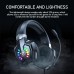 ONIKUMA X32 Gaming Headset Wired Headphone 50mm Drive Unit Stereo Surround Sound RGB Light HD Flexible Microphone Ergonomics USB 3.5mm On-head Wired Headphones