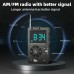 Portable FM AM Dual Band Mini LCD Display Pocket Radio Receiver 1000mAh Battery Support TF Card Music Player with Wired Earphone