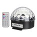 Portable Remote Control RGB Color Change Voice Control LED Disco Light Support U Disk Playback