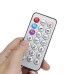 Portable Remote Control RGB Color Change Voice Control LED Disco Light Support U Disk Playback