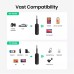 Ugreen 2-in-1 bluetooth Adapter Transmitter Receiver Long Battery Life 3.5mm Audio Wireless Adapter for Earphones TV Car Audio