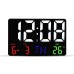 16-Inch LED Digital Wall Clock Alarm Clock Large Screen Temperature Date Day Display With Remote Control / Time/ Date/ Countdown / Temperature / 12/24H For Home Office Classroom