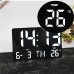 16-Inch LED Digital Wall Clock Alarm Clock Large Screen Temperature Date Day Display With Remote Control / Time/ Date/ Countdown / Temperature / 12/24H For Home Office Classroom