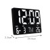 16-Inch LED Digital Wall Clock Alarm Clock Large Screen Temperature Date Day Display With Remote Control / Time/ Date/ Countdown / Temperature / 12/24H For Home Office Classroom