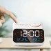 AGSIVO FM Radio Digital Alarm Clock with Dual Alarm / Snooze / Temperature Display / Date Display / Memory Function