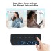 AGSIVO LED Digital Alarm Clock with FM Radio / Dual Alarm / Snooze / External USB Charging Port / Dimmable Night Light For Bedroom / Office