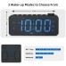 AGSIVO LED Digital Alarm Clock with FM Radio / Dual Alarm / Snooze / External USB Charging Port / Dimmable Night Light For Bedroom / Office