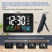 AGSIVO LED Wifi Digital Alarm Clock With Calendar Intelligent Update with Remote Control / Indoor Temperature Display / Humidity Display Works with Smart Life Application For Home Office Bedroom Living Room