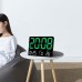 AGSIVO Large Digital Wall Clock Alarm Clock Large LED Display with Remote Control / Adjustable Brightness / Indoor Temperature / Date / Week / 12/24H For Home Office Classroom