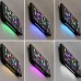 AGSIVO Large RGB Rainbow Digital Wall Clock Alarm Clock Large LED Display with Snooze / Remote Control / Automatic Brightness / Indoor Temperature / Date / Week / 12/24H For Home Office Classroom