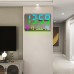 AGSIVO Large RGB Rainbow Digital Wall Clock Alarm Clock Large LED Display with Snooze / Remote Control / Automatic Brightness / Indoor Temperature / Date / Week / 12/24H For Home Office Classroom