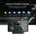 AGSIVO Weather Station Alarm Clock Wireless Indoor Outdoor Thermometer with Atomic Clock / Forecast Station / Air Pressure / Moon Phase