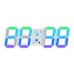 Digital 3D Wall Alarm Clock Wall-mounted Decorative Electronic Desk Clock With Adjustable Luminous Mode Digital Alarm Clocks Table Led