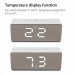 Digoo Wireless USB Mirror Alarm Clock LED Digital Therometer Temperature Night Mode Black DG-DM1