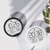 Electronic Hygrometer Alarm Clock Folding Bracket LED Display Temperature Wall Desk Clock For Living Room Kitchen Home Decor