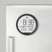 Electronic Hygrometer Alarm Clock Folding Bracket LED Display Temperature Wall Desk Clock For Living Room Kitchen Home Decor