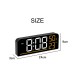 LED Digital Wall Clock Remote Control Electronic Mute Clock with Temperature Humidity Display Timing Function 12/24H LED Clock Watch Desk Clock