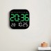 LED Wall Clock With Remote Control Display TemperatureTime Week And Date Fashion Living Room Desktop Alarm Electronic Clock