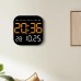 LED Wall Clock With Remote Control Display TemperatureTime Week And Date Fashion Living Room Desktop Alarm Electronic Clock