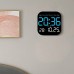 LED Wall Clock With Remote Control Display TemperatureTime Week And Date Fashion Living Room Desktop Alarm Electronic Clock