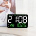 Large Digital LED Wall Alarm Clock With Weekday Display Silent Simple Design High-Definition Table Alarm Clocks Living Room Decoration