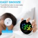 Multifunctional Compact LED Digital Alarm Clock with Dual Alarm Snooze 12/24H Display Adjustable Brightness and Dual Power Supply Options Ideal for Bedroom Living Room Kitchen and Office