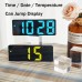 Multifunctional Electronic Simple Large Screen Alarm Clock Time Date Temperature Jump Display 12/24 Hours Switching