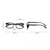 Jassy Men's Portable Everyday Casual Rectangular Fashion PC Lens HD Reading Glasses