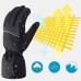 Unisex Touchscreen Battery Heated Windproof Warm Full-finger Heating Gloves