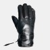 Unisex USB Charging Heating Outdoor Winter Electric Car Riding Keep Warm Waterptoof Windproof Leather Gloves