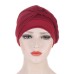 Women Cotton Multi Color Solid Casual Sunshade Side Braid Baotou Hats Beanie Hats