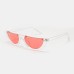 Women Retro Fashion Outdoor UV Protection Cat Eye Lower Half Frame Sunglasses