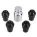 4Pcs M12 x 1.5 Wheel Locks Locking Nuts Tapered Seat Inc Key For Ford Focus Fiest