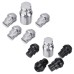 4Pcs M12 x 1.5 Wheel Locks Locking Nuts Tapered Seat Inc Key For Ford Focus Fiest