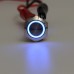 5 Pin 19mm LED Light Illuminated Push Button Latching Switch SPDT Waterproof